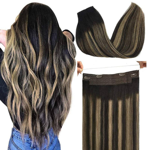 【Any 3 for 2】Highlight or Balayage Halo Hair Extensions/ Hair Weft