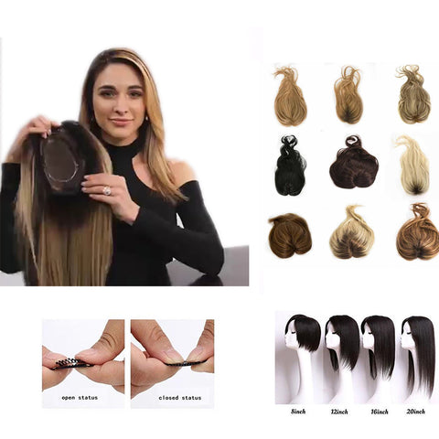 08-20" Luxury Layered Natural Hair Topper 【BUY 2 GET 1 FREE 】