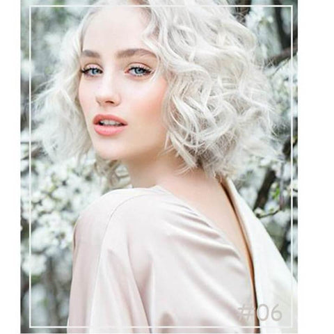 New listing Natural Bob Curly Silk Top Base Hair Topper Easily blended with your own hair