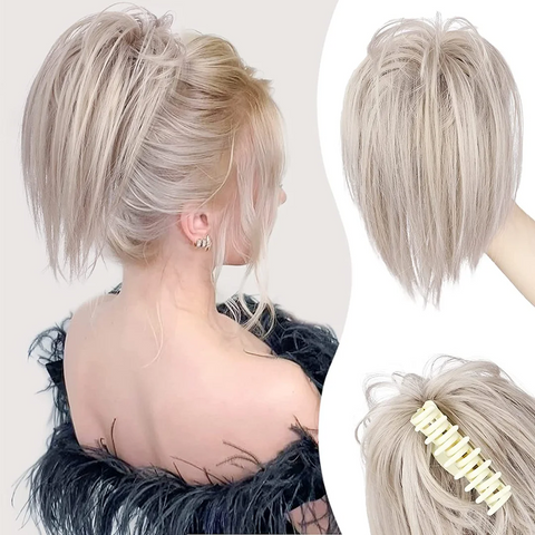 【BUY 2 GET 1 FREE 】Messy ponytail clip extends hair--High temperature wire