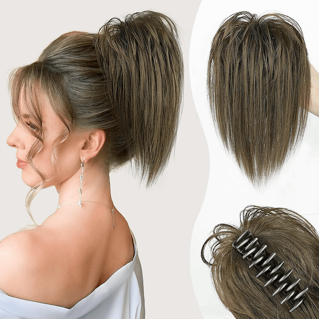 【BUY 2 GET 1 FREE 】Messy ponytail clip extends hair--High temperature wire