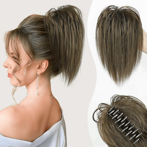 【BUY 2 GET 1 FREE 】Messy ponytail clip extends hair--High temperature wire