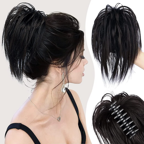 【BUY 2 GET 1 FREE 】Messy ponytail clip extends hair--High temperature wire