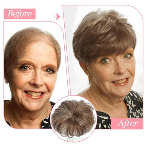 【BUY 2 GET 1 FREE 】Cover Thinning Crown with Short Pixie Cut Style Hair Toppers for Women