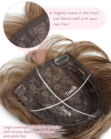 【BUY 2 GET 1 FREE 】Cover Thinning Crown with Short Pixie Cut Style Hair Toppers for Women