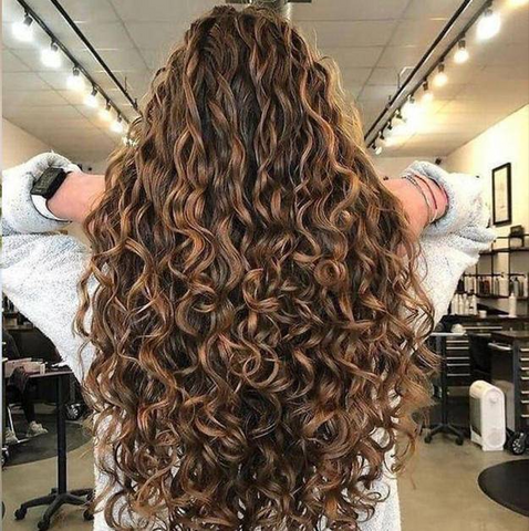 【BUY 2 GET 1 FREE 】Curly Hair Topper with 4 Clips for Thinning Hair